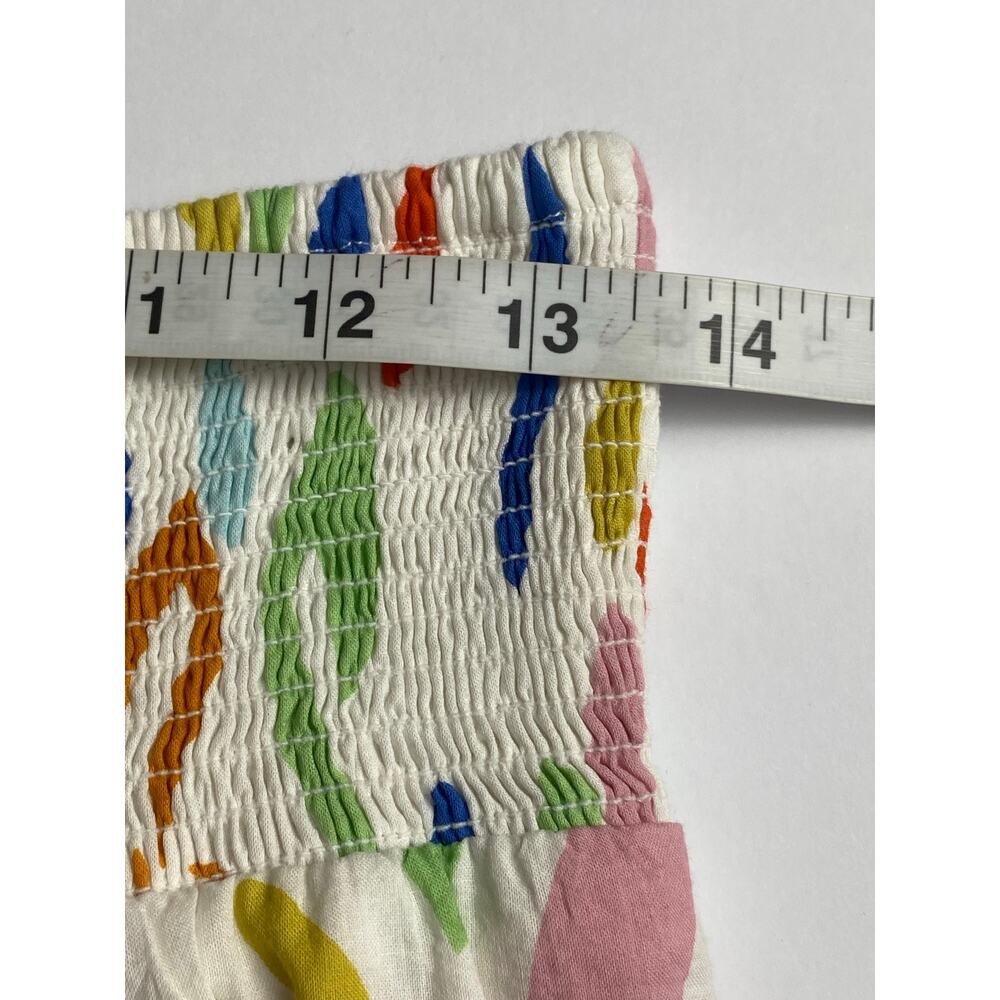 THML White Multi-Color Abstract Print Mini Skirt - Picture 8 of 10